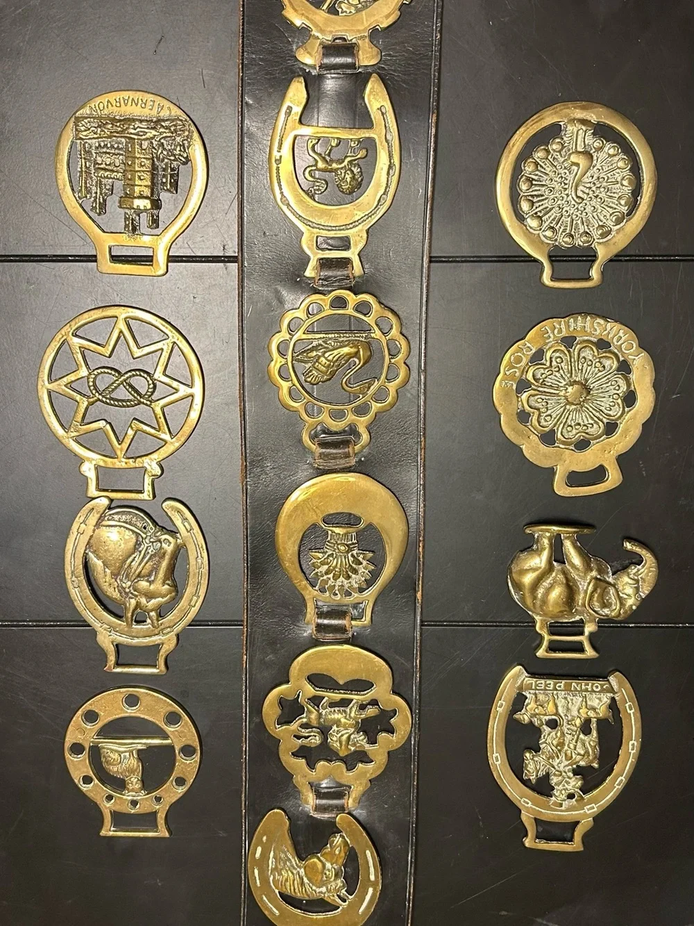 Vintage Horse Brass Harness Ornaments Collection
